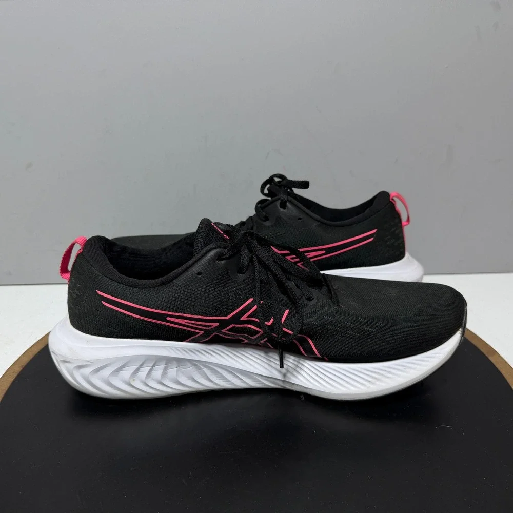 Asics Gel-Excite 10 Women Size 11‎ Running Shoes Black Pink Athletic Athleisure